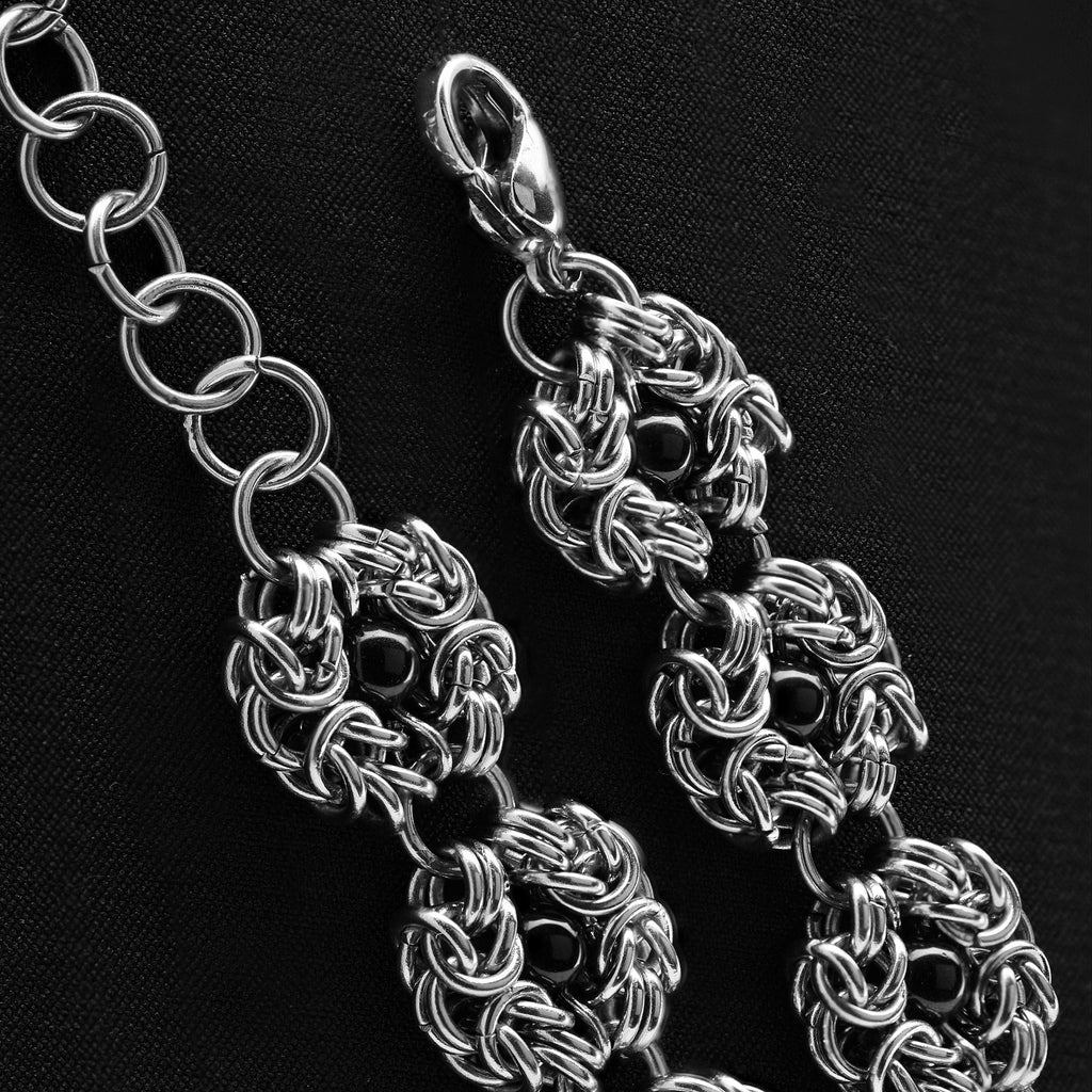Bransoletka "Metalowe Kwiaty"