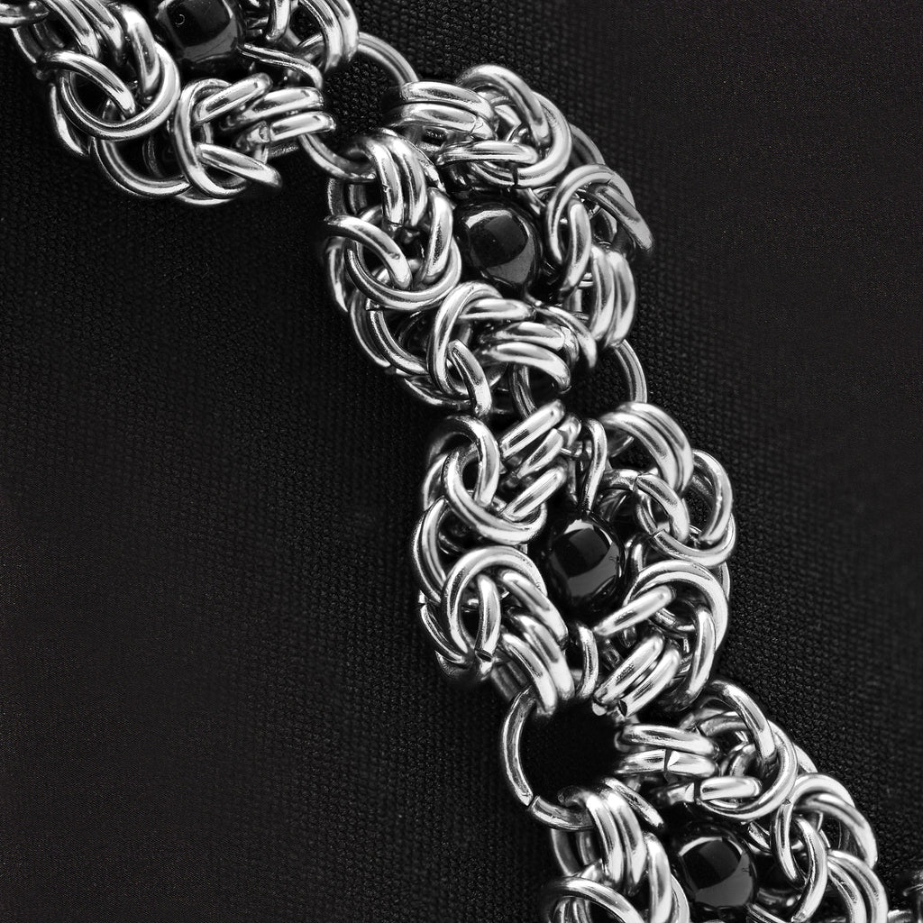 Bransoletka "Metalowe Kwiaty"